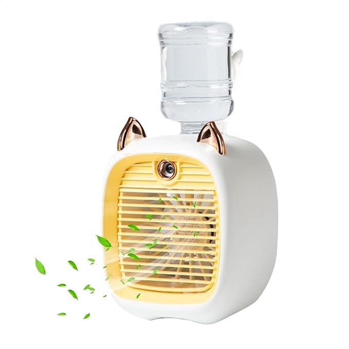 Desk Mini Fan With Humidifier,USB Rechargeable Cooler,Portable Air Conditioners,Large Capacity,3 Gear for Summer Home Appliance - Image 3